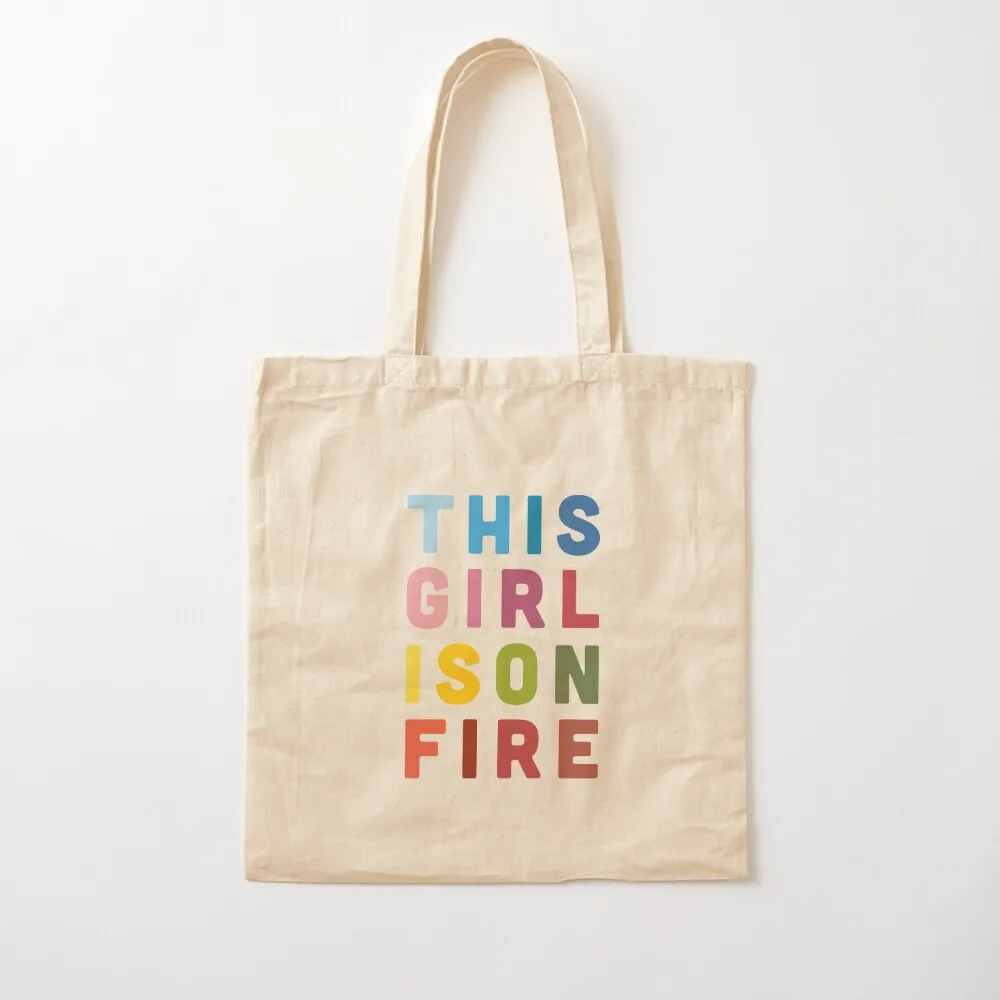 

This girl is on FIRE Tote Bag Gift bag supermarket folding bag tote