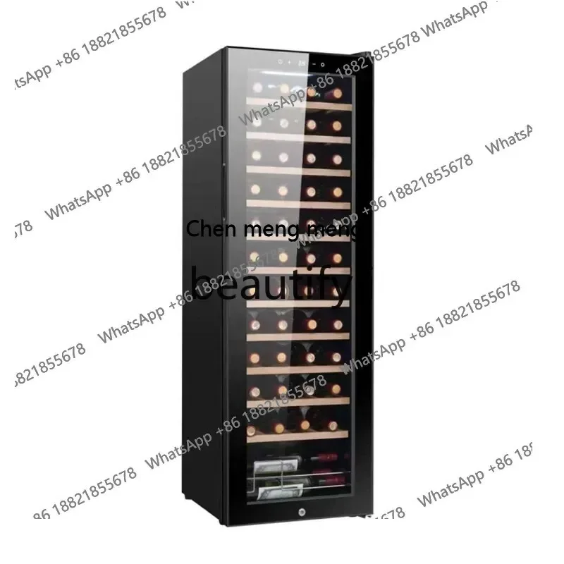 S26 Single Door Constant Temperature Wine Cabinet Commercial Beech Wood Frame Temperature Control Bottles Refrigerated Wine Cabi