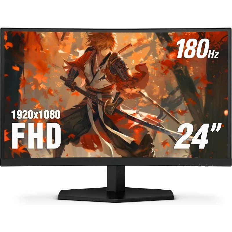 شاشة ألعاب منحنية سريعة للغاية بدون إطار مقاس 27 بوصة، FHD 1080p، 0.3ms 280 هرتز، HDMI/DP، ارتفاع قابل للتعديل