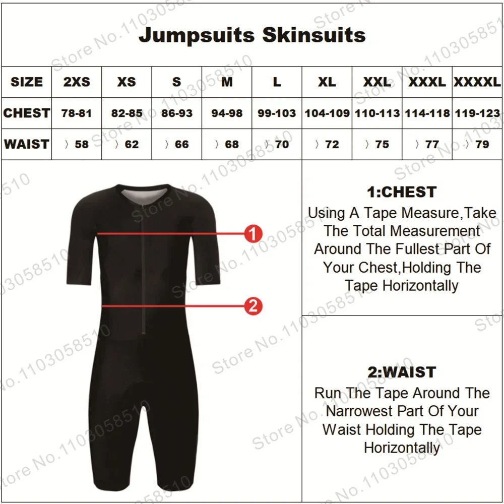 Wyn Republic Triathlon Suit Men Cycling Short Sleeve Quick Dry Jumpsuit Trisuit Skinsuit Bicycle Equipment Mono Ciclismo Hombre view 6