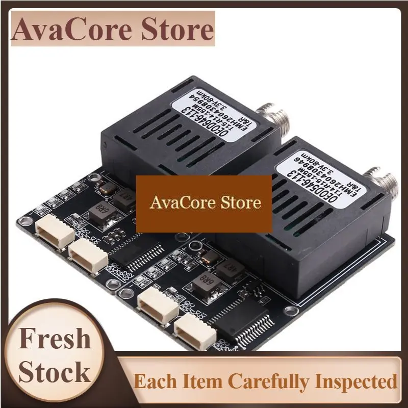 AvaCoreTX+RX 80KM DC 5.5-26V TTL Optical Transceiver Module Kits DC 5.5-26V Optical Terminal Equipment Equipment Drone-Specific