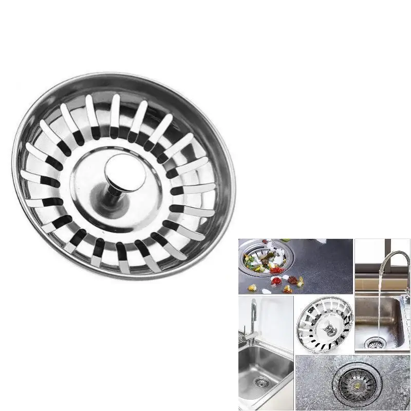 82mm Sink Drain Filter Bathtub Hair Catcher Anti Block Sewer Stopper Basin Waste Drain Filter Bathroom Tools