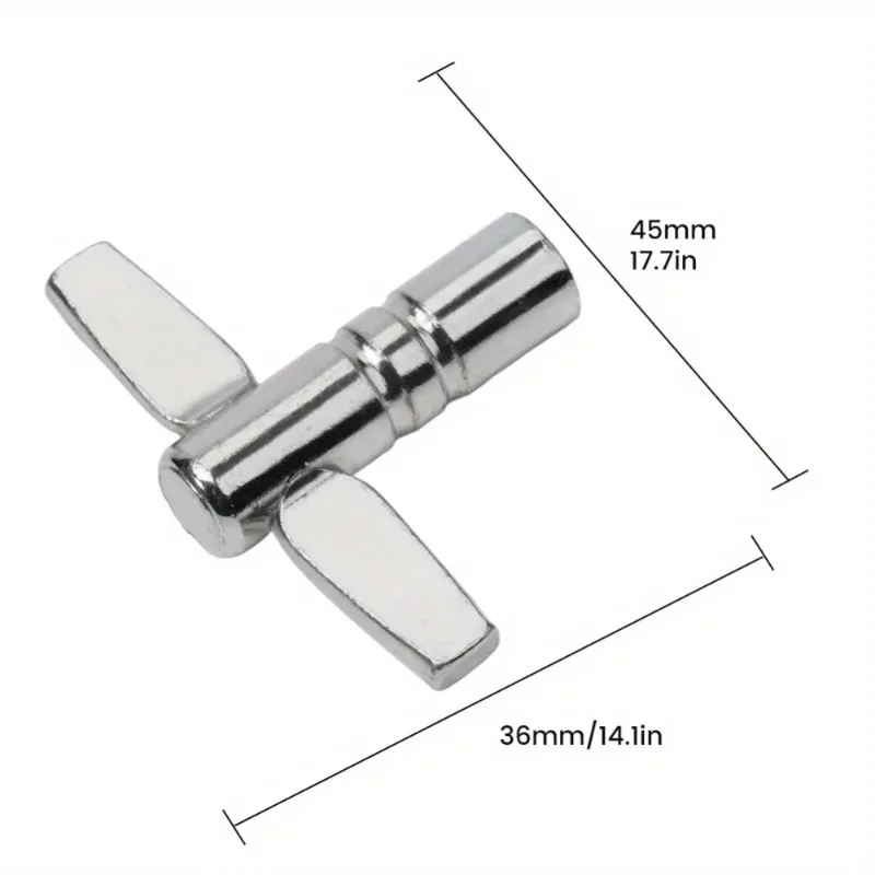 5pcs Universal Metal Standard Drum Keys Drum Tuning Keys Metal for Drummer Percussion Musical Replacement Parts Accessories