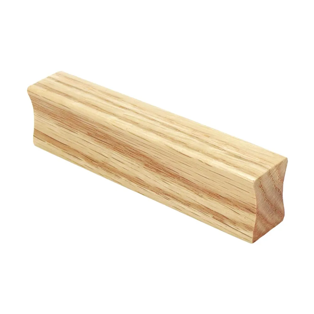 MARUAT Strip Wooden Drawer Pull Square Handmade Cabinets Dresser Handles Wood Kitchen Cupboard Wardrobe Door Pulls for Furniture