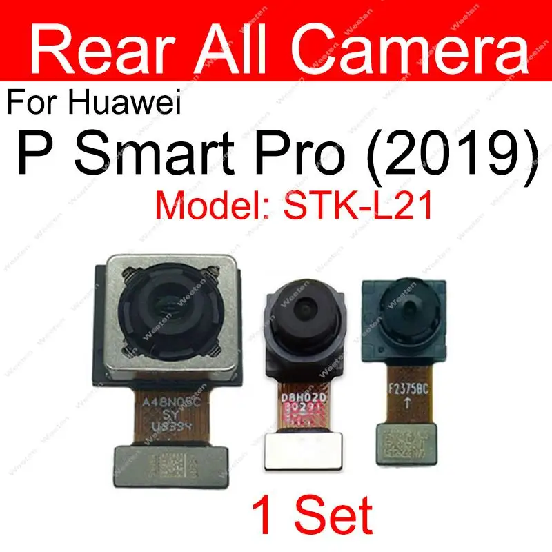 Front Camera & Rear Back Camera For Huawei P Smart Plus 2019 P Smart Pro Z Main Front Facing Camera Module Flex Cable Parts