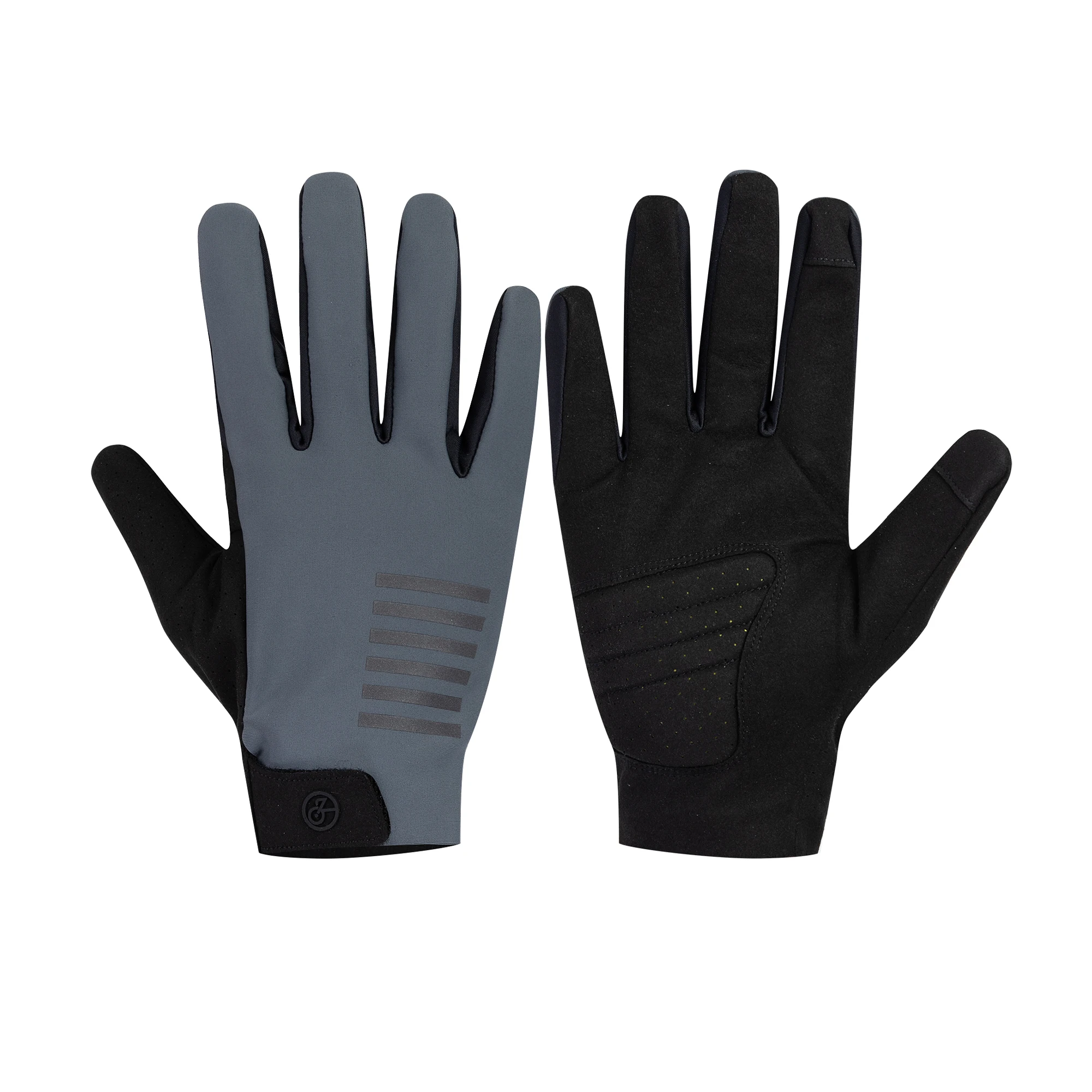 YKYWBIKE Herbst-Winter Vollfinger-Fahrradhandschuhe, Thermofleece, winddicht, Touchscreen-fähig, XRD stoßdämpfend, MTB-Rennradhandschuhe – Detail 14