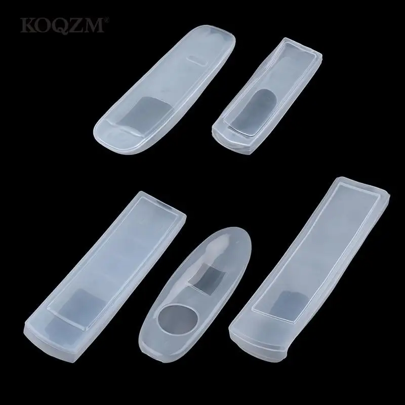 New 1pc Silicone Transparent Dust Protect Protective Storage Bag Portable Air Condition Control Case TV Remote Control Cover