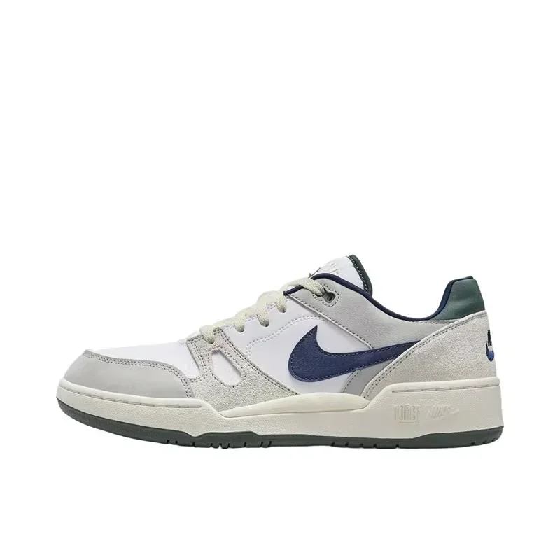 

Nike Full Force Low Модные удобные низкие туфли для повседневного использования на открытом воздухе, износостойкие мужские и женские, белые и синие