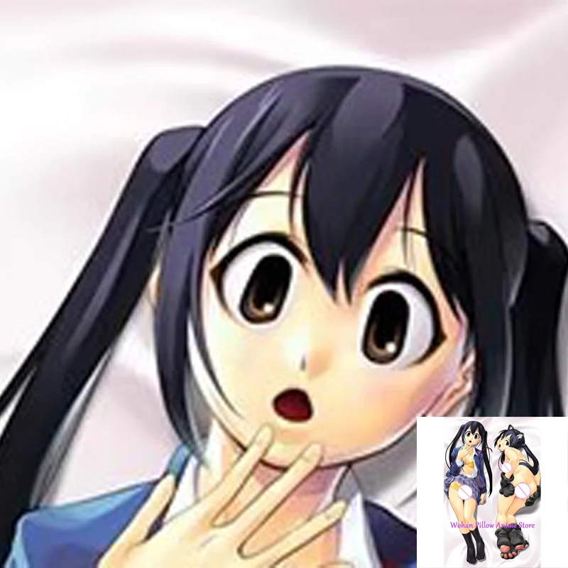 

Dakimakura Anime Pillow Cover Azusa Nakano Double Sided Print Life-size Halloween Christmas Decoration