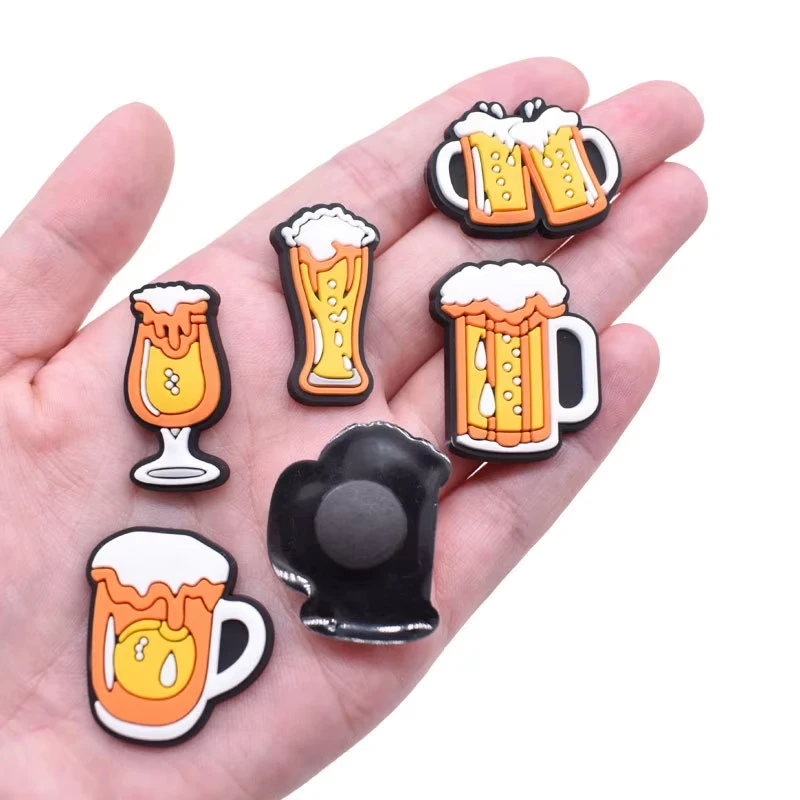 

MIX 12PCS PVC Beer Game Cheer Up Shoe Charms for crocs DIY Badge Clogs Buckle Kids Pins Decoration Jeans Shoe Accessories X-mas