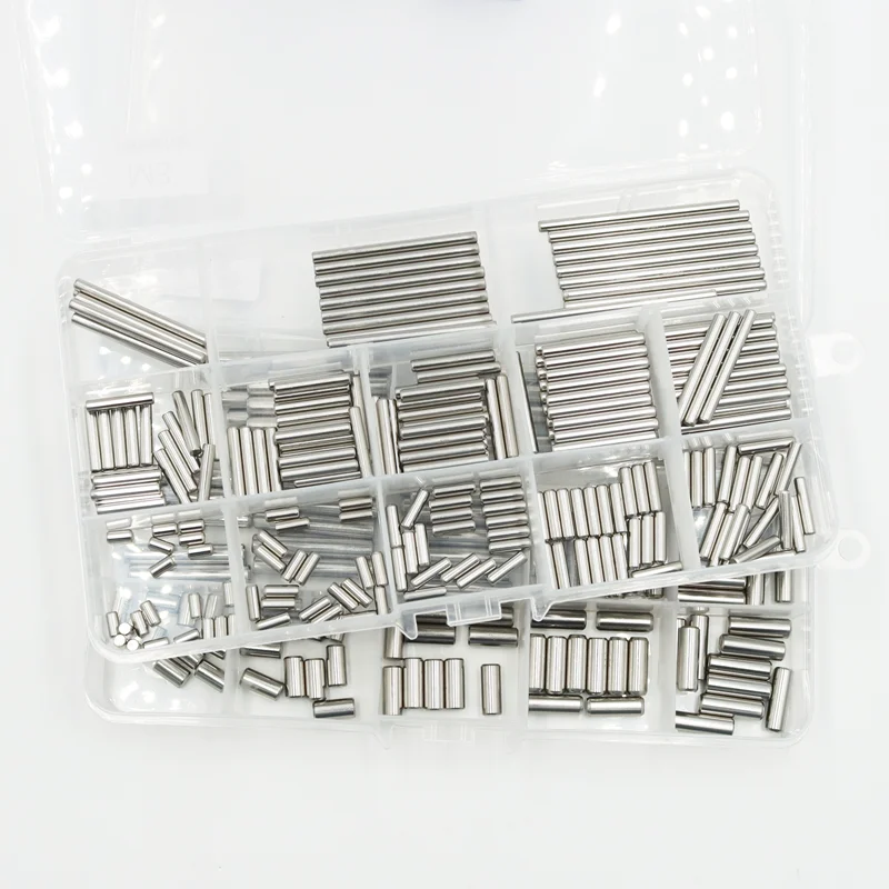 A2 304 Stainless Steel Dowel Pin Kit M2 M2.5 M3 M4 M5 M6 M8 Cylindrical Pins Locating Dowel Fixed Shaft Solid Lock Pin Rod GB119