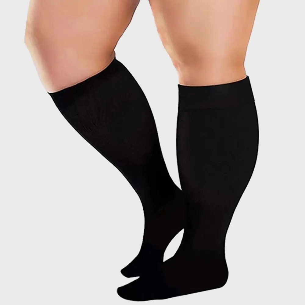 Excelentes Calcetines Extra Anchos hasta la Rodilla, Talla Grande 7XL, Calcetines Bariátricos Suaves y Elásticos, Transpirables, Opacos, para Caminar, para Botas Ortopédicas, para Mujer