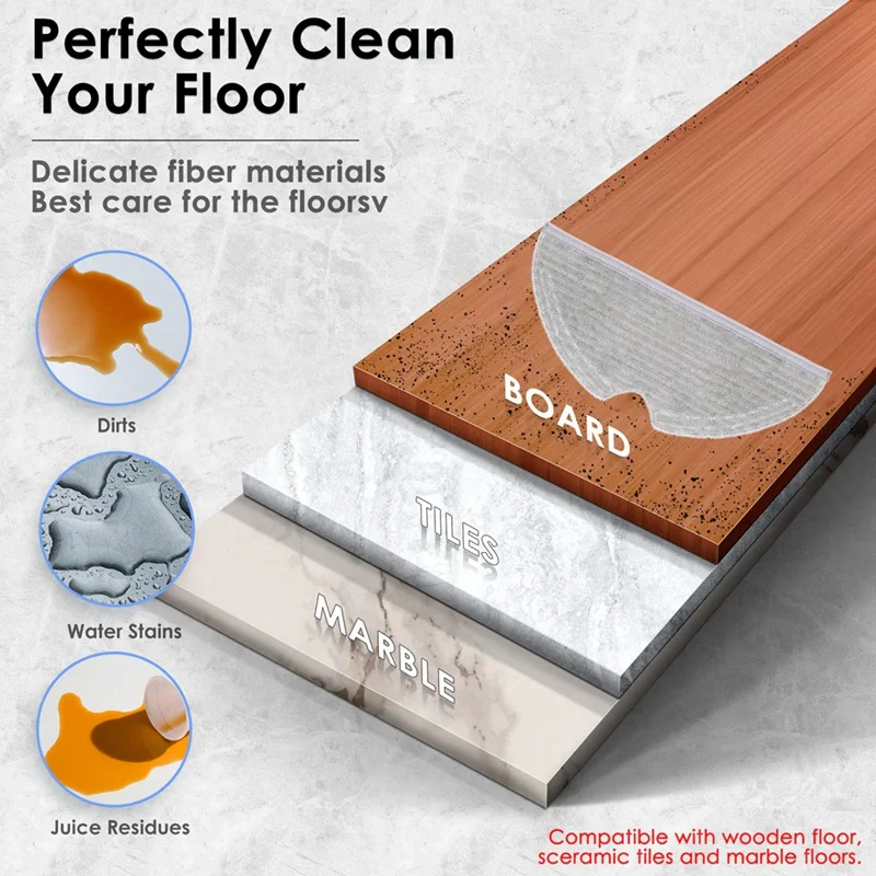A23T Replacement Mop for Dreame D9 D9 Max D9 Pro L10 Pro Vacuum Cleaner Accessories Microfiber Mopping Pad with Water Tank