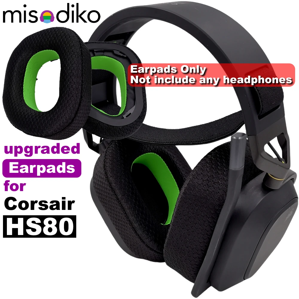 misodiko Upgraded Earpads Replacement for Corsair HS80 MAX / RGB Headphones