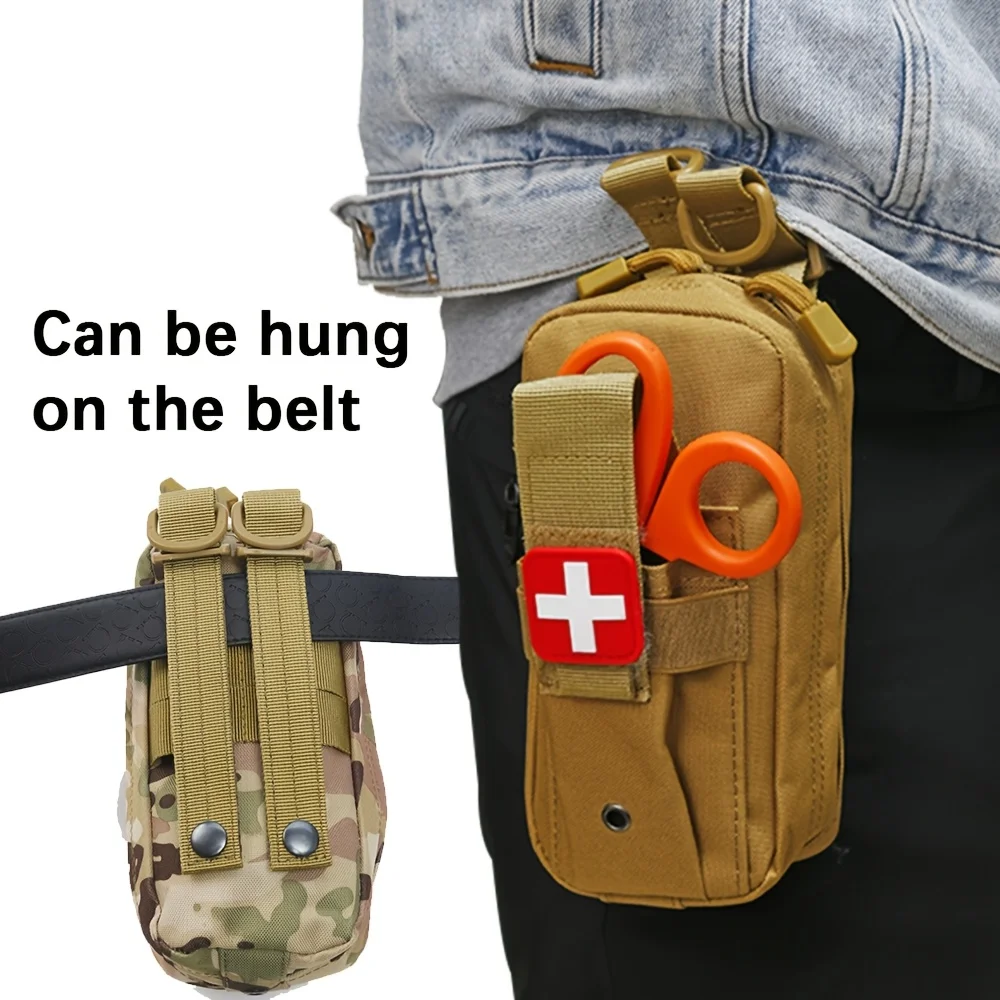 Tactical First Aid Kit Tourniquet Medical Rescue Molle Pouch Survival Gear for Camping Hiking Emergency Preparedness view 6
