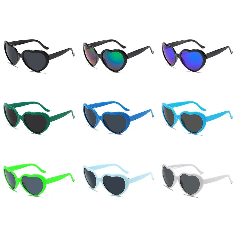 

Trendy UV400 Protection Heart Sunglasses Cosplay Halloween Heart-Shaped Sunglasses Summer Women's Accessories for Women