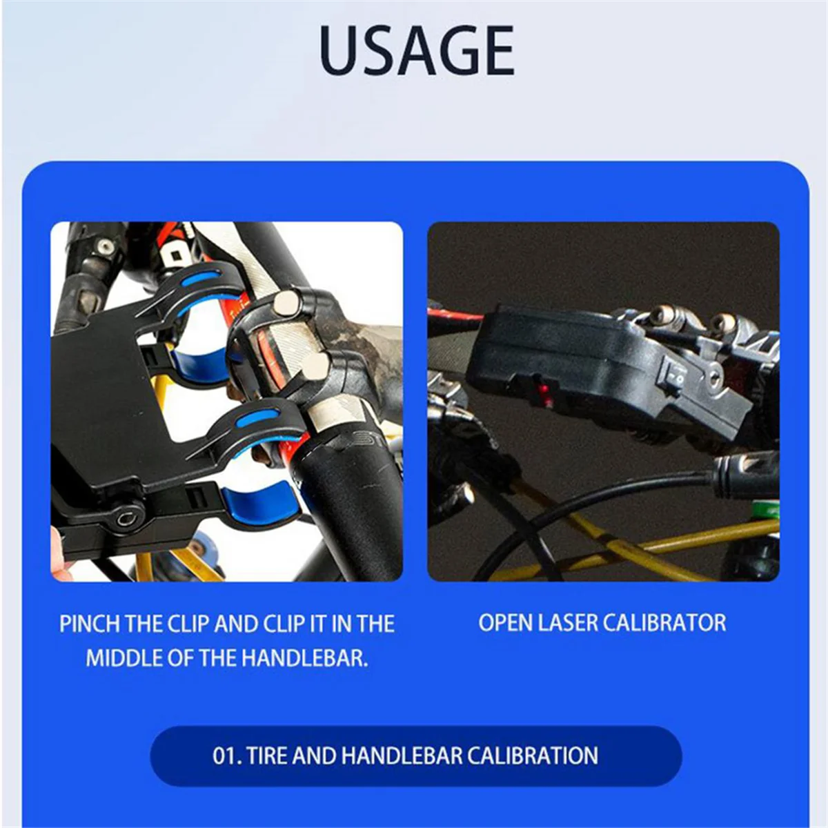 T82C HOT Sale Bike Handlebar Calibrator Bike Tool Seat Center Adjuster Measurement Tool Aligning Indicator with Charging Port