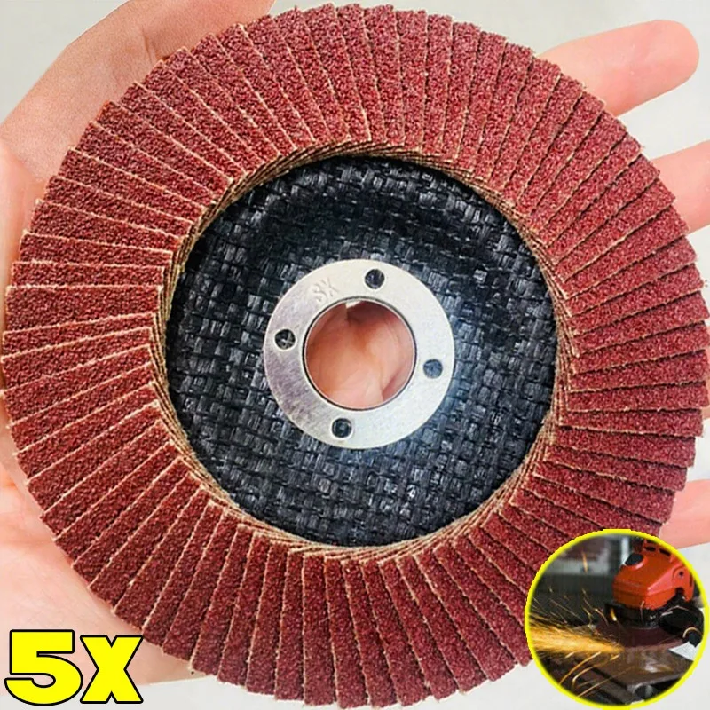 

Universal Flap Discs 40/60/80/120 Grits Red Sand Grinding Discs for Angle Grinder Sanding Wheels Polishing Pads Welding Tools