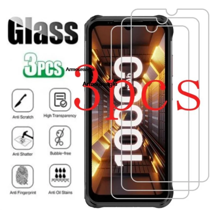 3pcs for ulefone power armor 14 pro tempered glass protective on ulefone power armor14 screen protector phone cover film shield