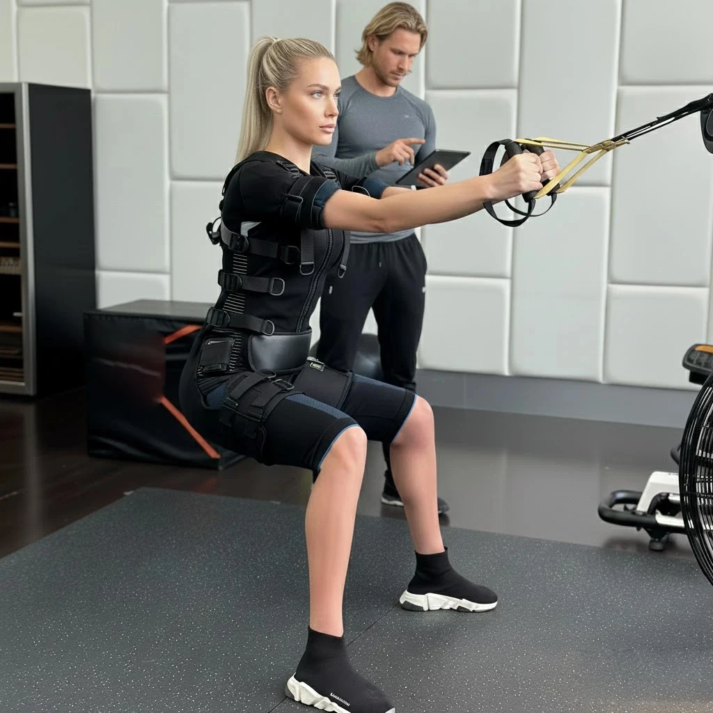 Electrical Muscle Stimulation Suit for Fitness Studio