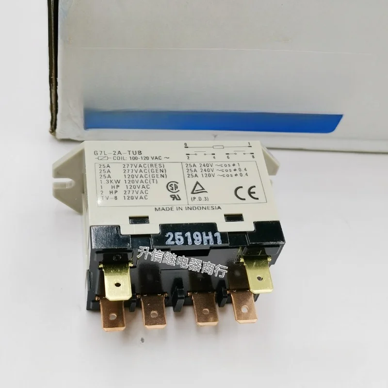 

（Brand New Original）1pcs/lot 100% original genuine relay:G7L-2A-TUB 100-120VAC 25A 6pins