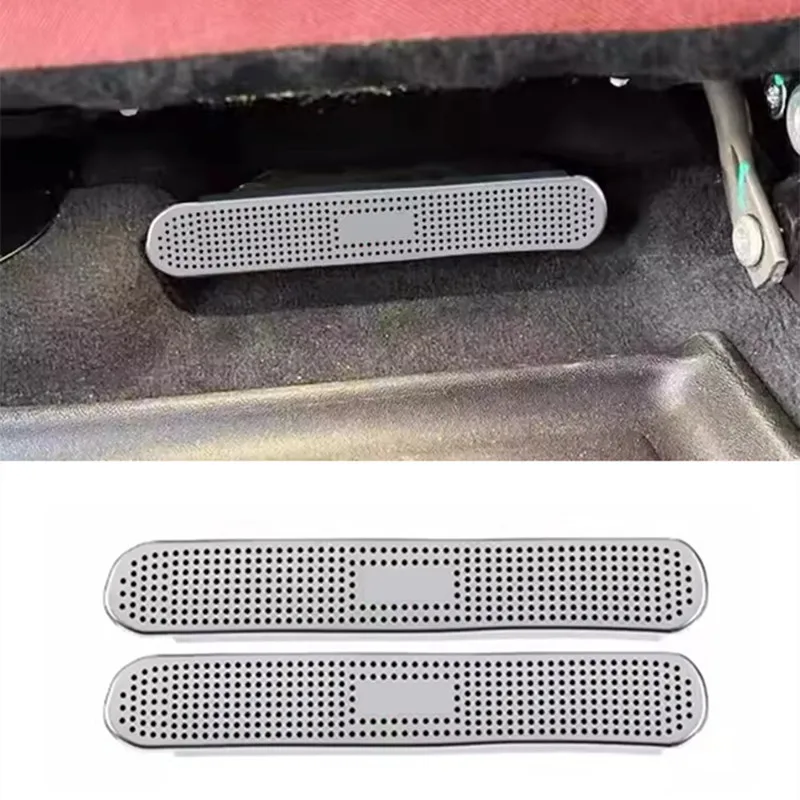 Car Seat Under Air Vent Cover Air Conditioner Vent Dust Cover stainless steels For BMW X6 E71 E72 F16 G06 Auto Accessories