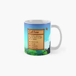 Stardew Valley Day Coffee Classic  Mug Gifts Tea Drinkware Coffee Photo Printed Simple Handle Round Cup Image Picture Design