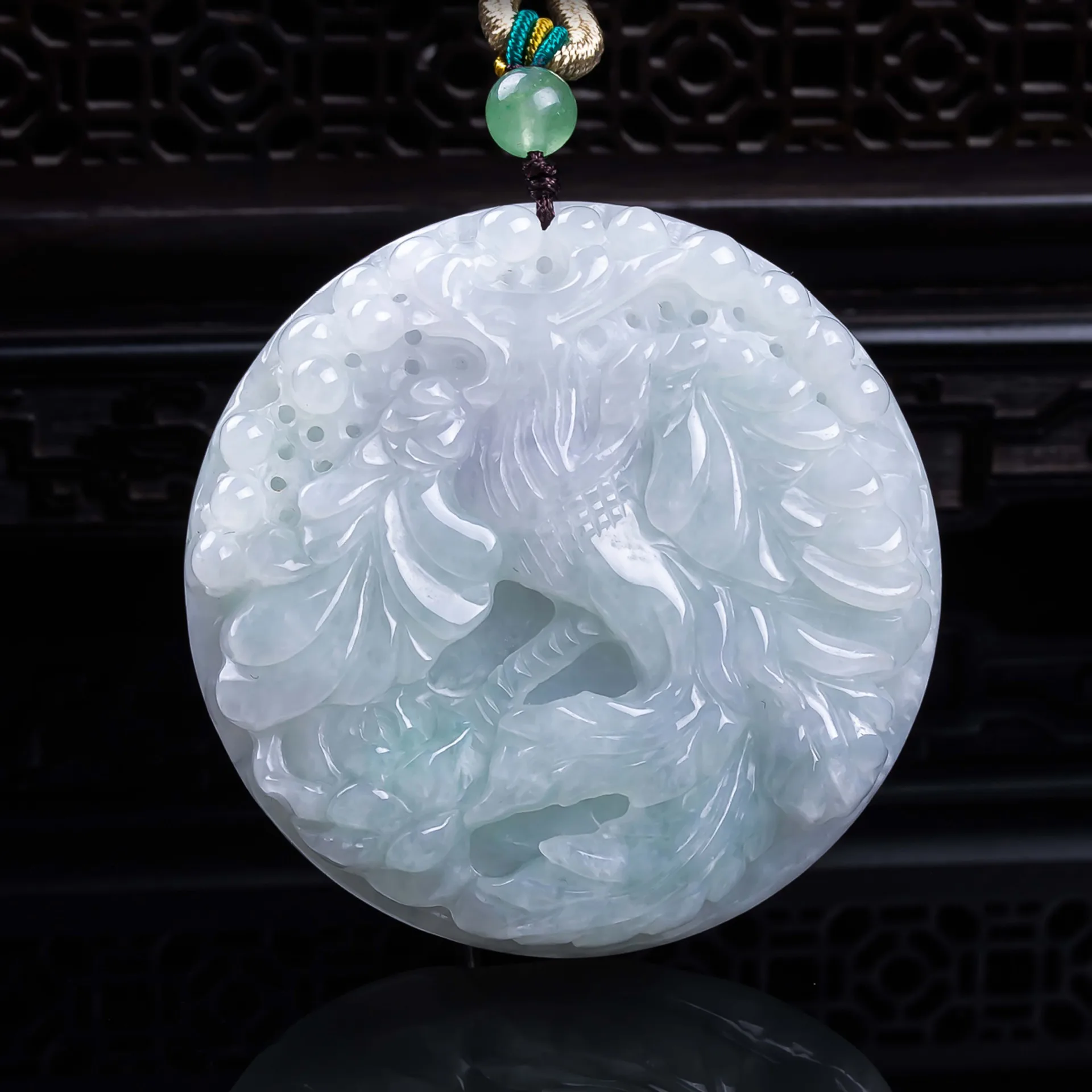 

Натуральный мьянманский нефритовый кулон-феникс, ожерелье, аксессуары, украшения, резной амулет, модный винтажный амулет из настоящего нефрита, подарки для женщин