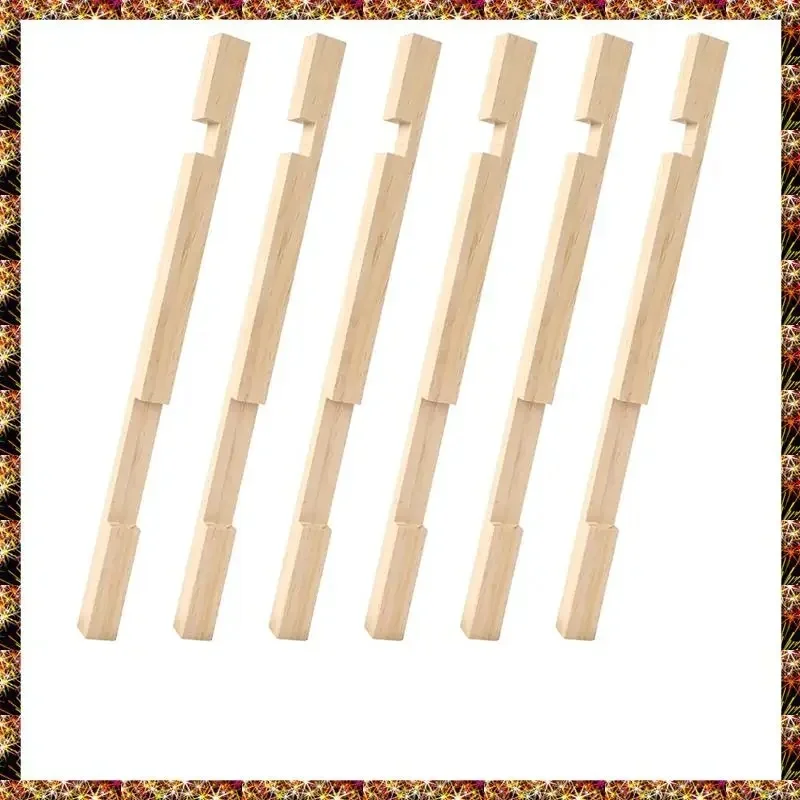 

Деревянный входной редуктор для улья, 6 шт. в упаковке для 10 принадлежностей для улья с 2 отверстиями для контроля температуры