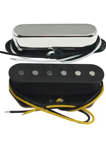 FLEOR 2pcs Alnico 5 Neck & Bridge TL Electric Guitar Pickup Single Coil Pickups Set Guitar Parts