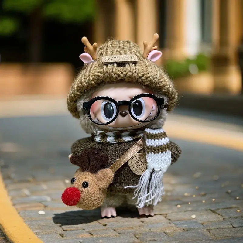 

Labubu V1,2,3dress set DIY cute hat La Bu Bu vinyl spot without doll