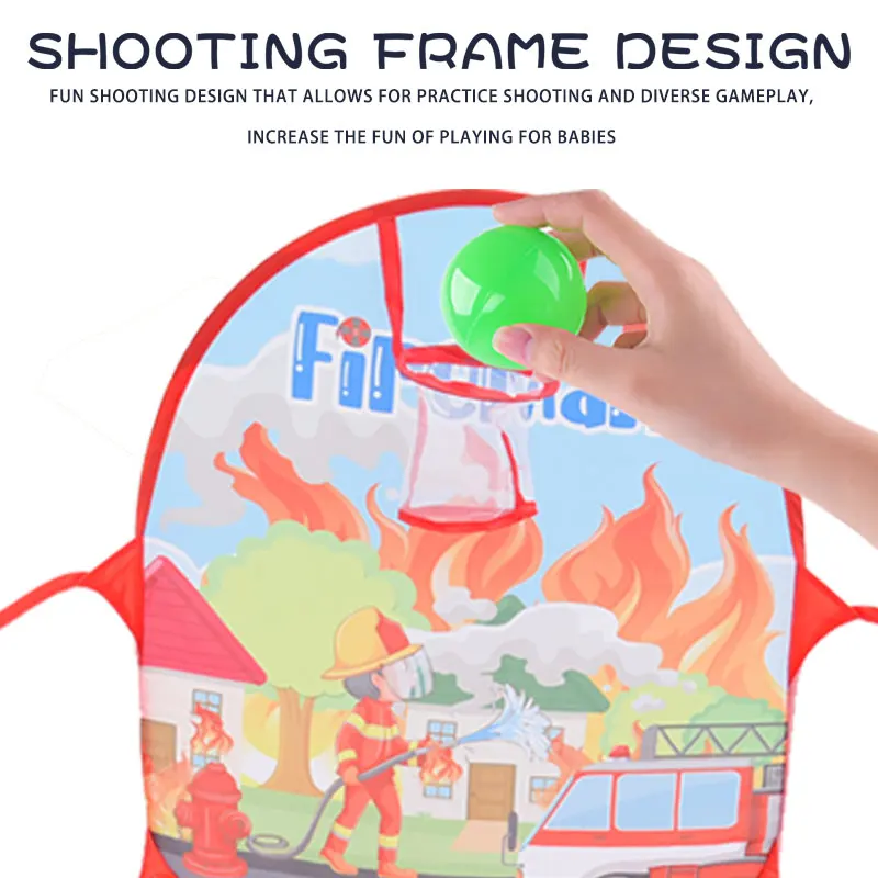 어린이 볼 풀 텐트, 휴대용 접이식 볼 피트 놀이 텐트, 바구니 포함, 야외 실내 스포츠 교육 장난감, 명절 선물