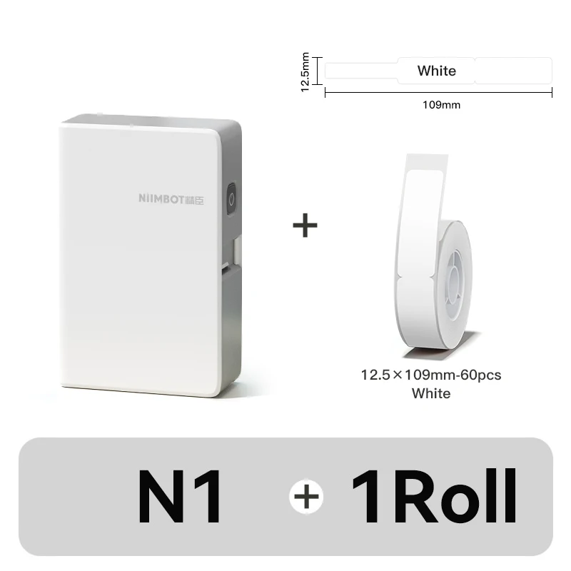 Niimbot N1/M2 thermische transferlabelprinter Kleurenlabelmachine Draadloos doe-het-zelf prijskaartjesticker voor thuiskantoor