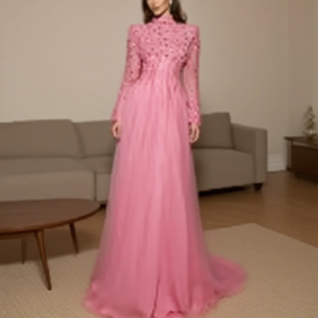 

Customized exquisite sexy tight-fitting corset sequined A-line floor-length evening dress for ladies, suitable for formal party
