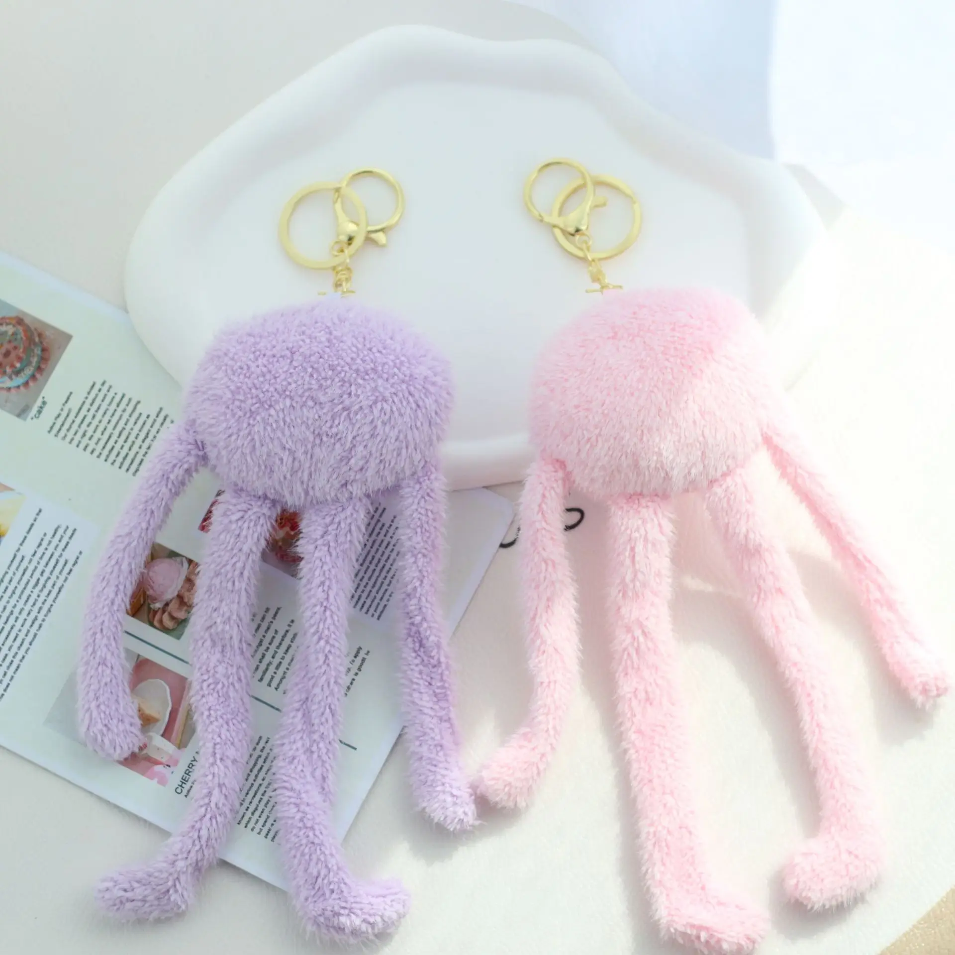 Poupée en peluche poulpe à longues jambes pour couple, chaîne de style créatif, populaire, exquis, mignon, drôle, continent, cadeau d'anniversaire, nouveau