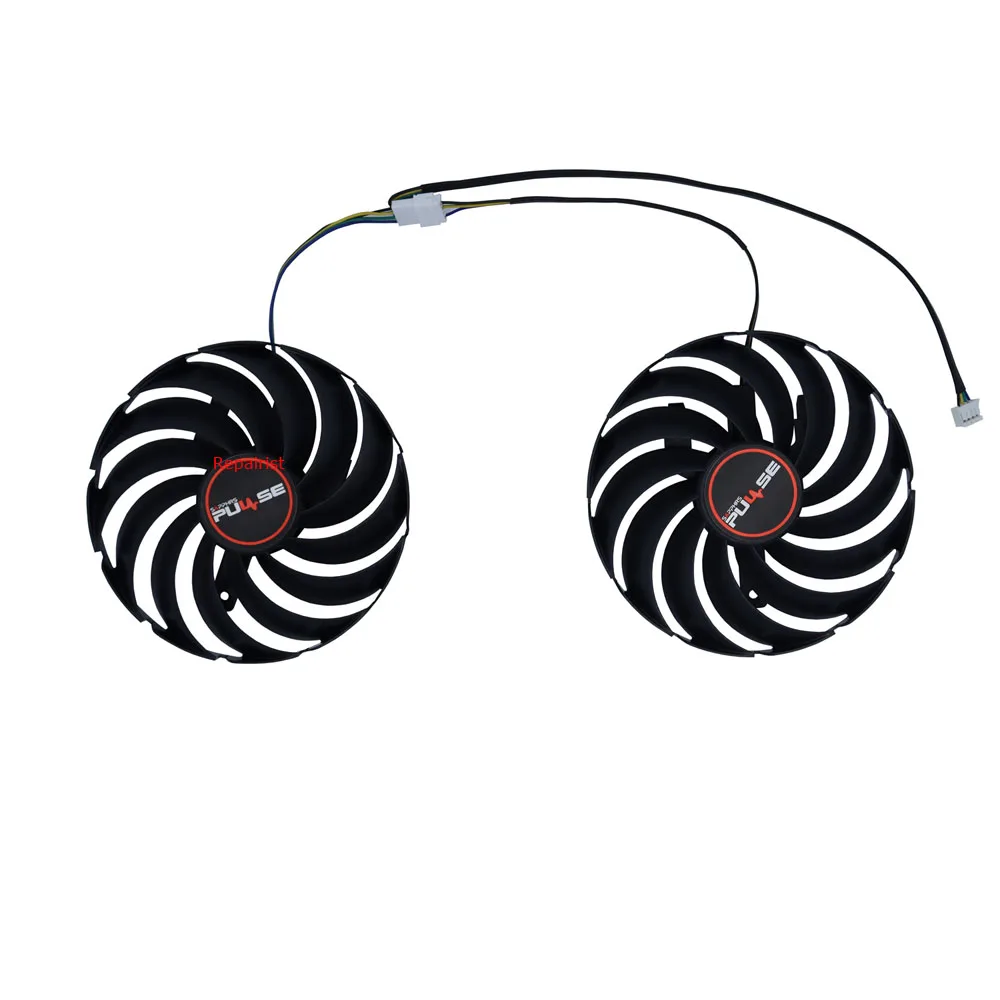 2Pcs/Set,FD9015U12S,Graphics Cards Fan,For Sapphire RX 6700 6700XT 6700 XT PULSE,Video Card Cooling,Replace FDC10H12D9-C