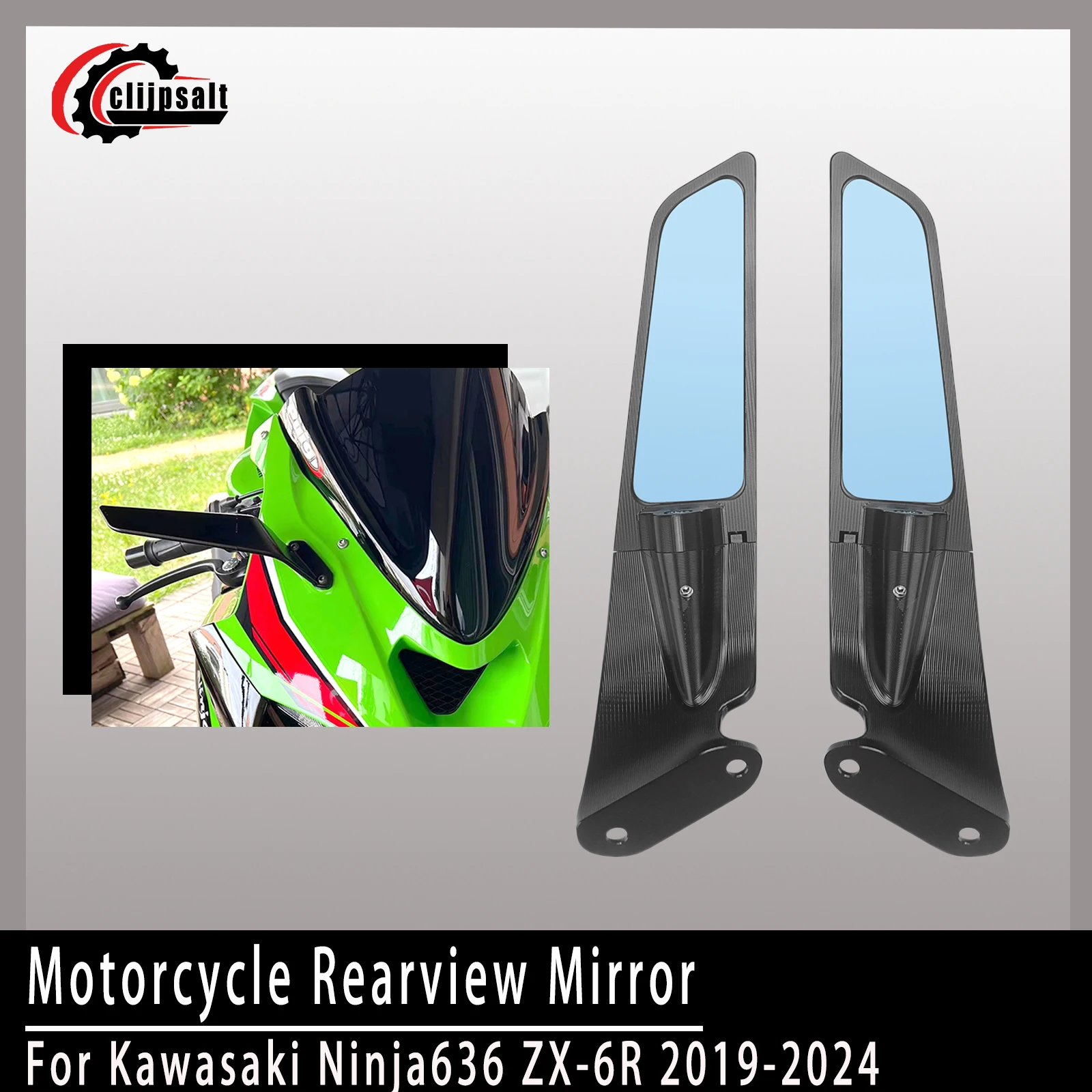 

2024 Ninja 636 ZX-6R Mirror For Kawasaki Ninja636 ZX-6R Accessories Ninja 636 ZX6R Motorcycle Rear View Side Mirror 2019-2024