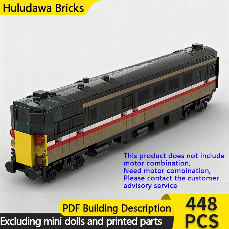 

City Car Model MOC Building Bricks BR MK2 DBSO Cab Train Carriage Modular Technology Gifts Holiday Assemble Children Toys Suit