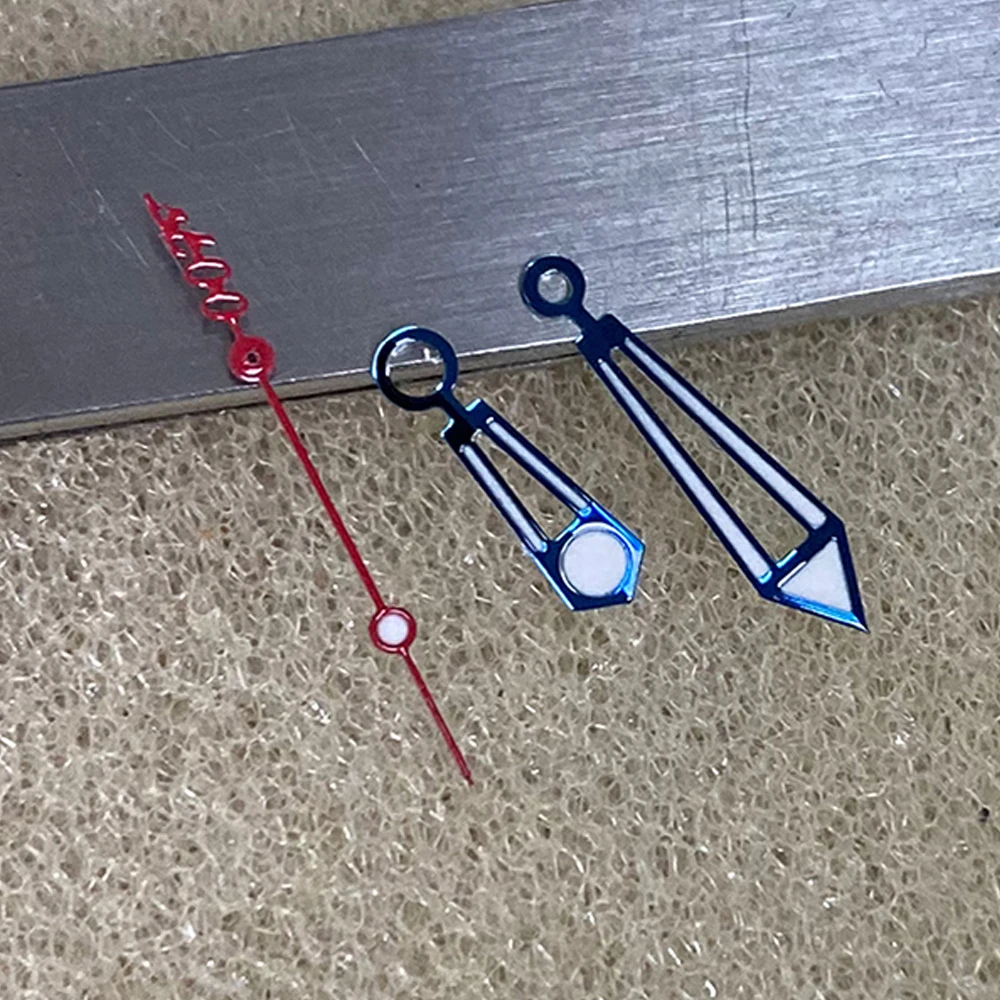 عقارب NH35 مع مؤشرات ساعة مضيئة لحركة SKX007 NH35A NH36A، عقارب الساعة 14 مم 13 مم 8.9 مم ملحقات ثلاث إبر