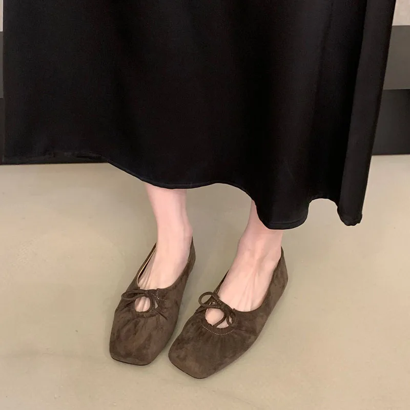 Modische Schmetterlingsknoten-Mary-Jane-Schuhe für Damen, neue Slip-On-Schuhe, flache Damenschuhe. – Detail 10
