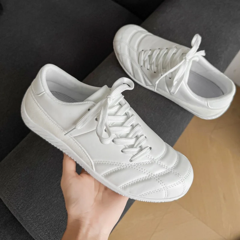 2026Men's New Fashion Unique Retro Flat Sole Racing Shoes British Style Casual Leather Skate Sneakers