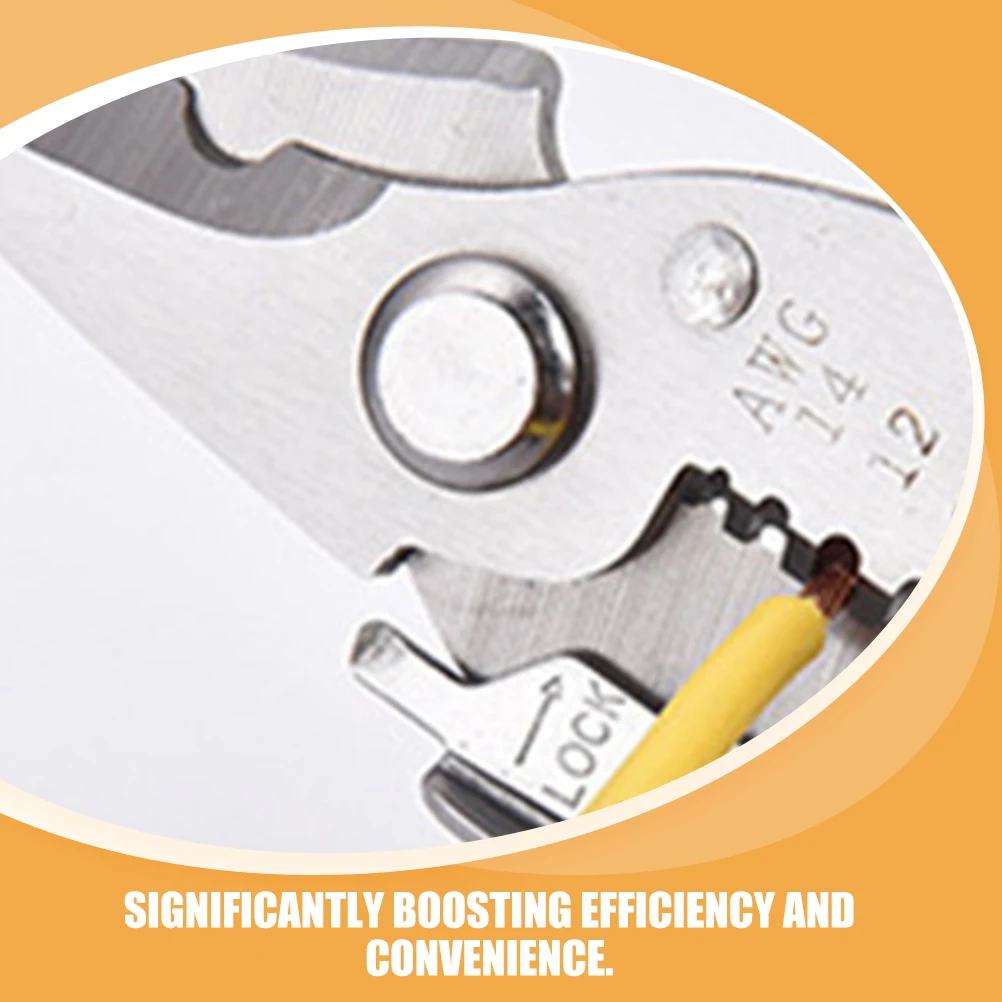 

5-in-1 Multifunctional Wire Stripping Pliers Spring Rebound Electrician Hand Tool Wire Cutter Crimper Precision Stripping Tool