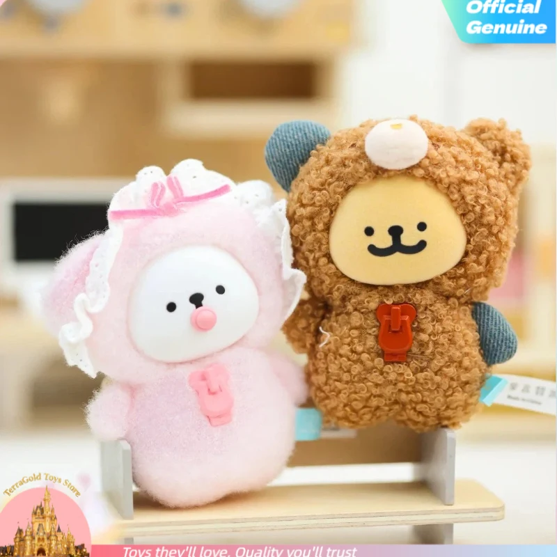 Caja Sorpresa Original de Maltese, Serie Mi Buen Compañero, Figura de Vinilo y Peluche, Colgante para Bolso, Coleccionable, Adorno, Regalo de Cumpleaños