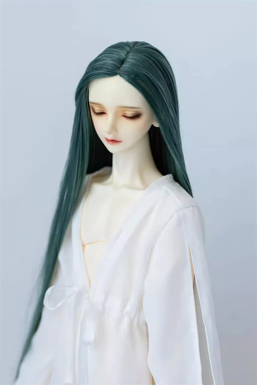 BJD/SD wig for men and women 1/3, 1/4, 1/4, 1/6 High temperature silk long hair multi-colored medium straight hair (no doll)