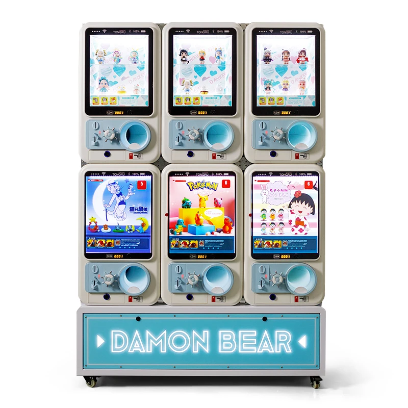 Electric Indoor Gatchapon Machine Coin-Operated Toy Distributing Capsule Toys & Games Small Vending Machine Gacha Machine
