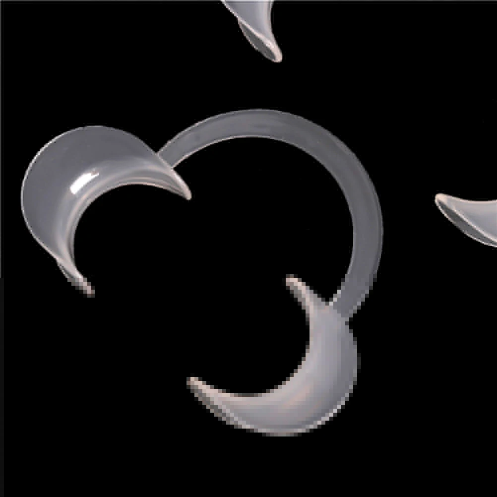 2pcs C Type Mouth Opener Dental Orthodontic Plastic Cheek Lip Retractor