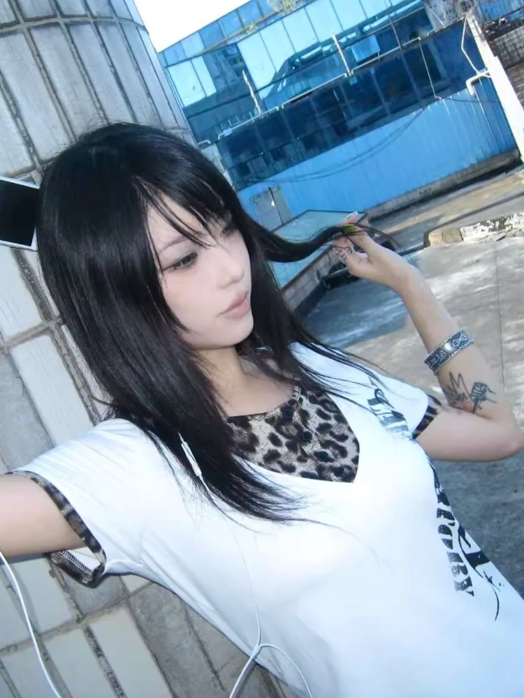 2026 Summer Fake Two Pieces Vintage T-shirt Y2k Aesthetic Leopard Patchwork Button Tshirts Women Printing Grunge Harajuku Tops