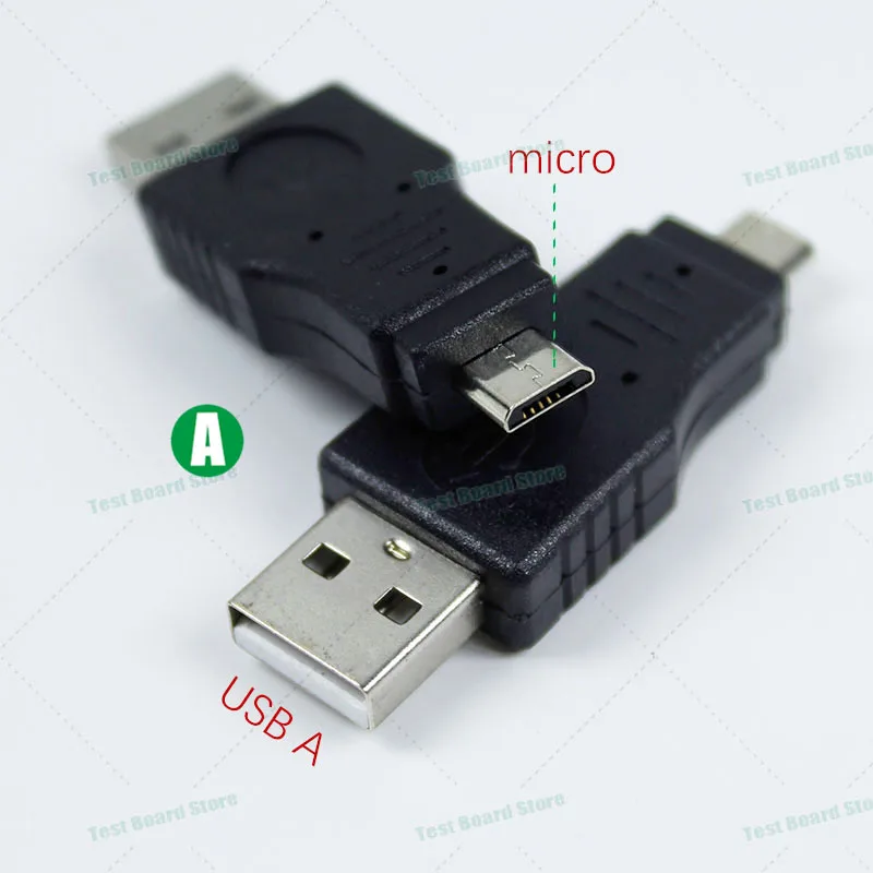 1Pce OTG USB2.0 USB A Female to Mini USB 5P Phone Adapter Converter Micro Male Data Connector for Computer Tablet Mouse