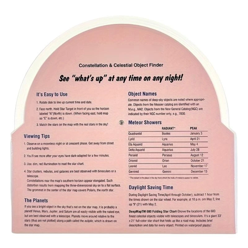 J0MB Rotating Star Chart Map For Science Clubs Portable Stargazing & Planet Discovery - Image 3