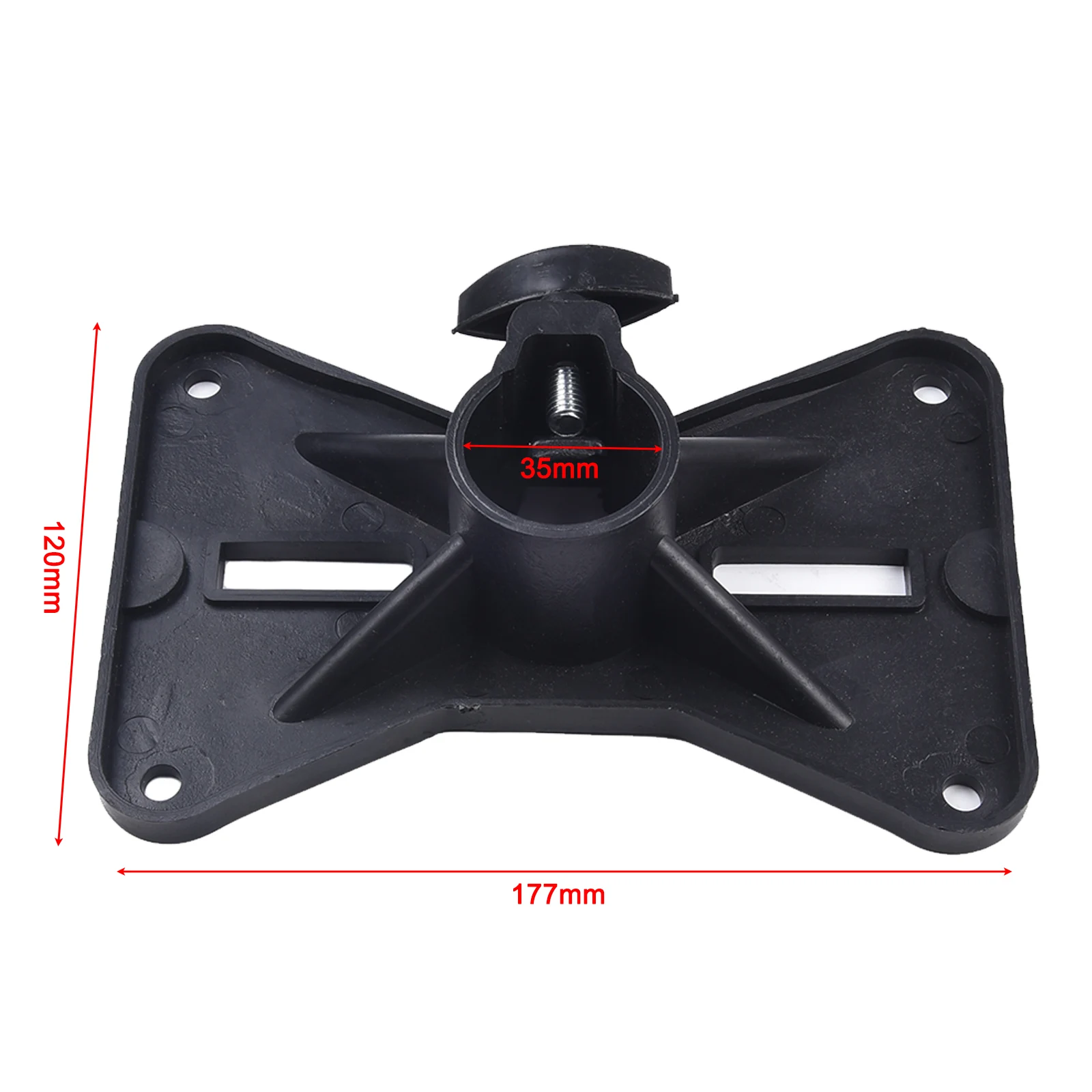 1pc Speaker Stand Top Cap Plastic Rotatable 35mm Plastic Mount Tripod Pole DJ Speaker Stand Adapter Top Cap Tray 175x110 Mm